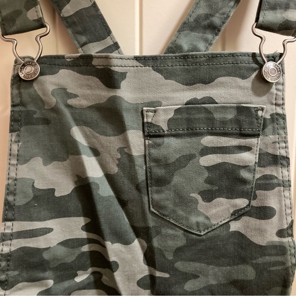 Girls Camo Overalls Size 18 XXL Camouflage Bib Overalls Stretch - Picture 3 of 15